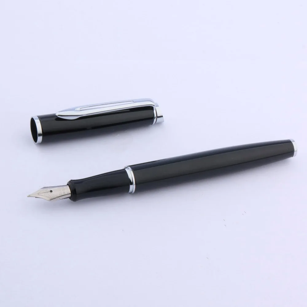 Серебряный кусок 187 черный Новый Средний Перо авторучка|fountain pen|nib fountain penpen pen |