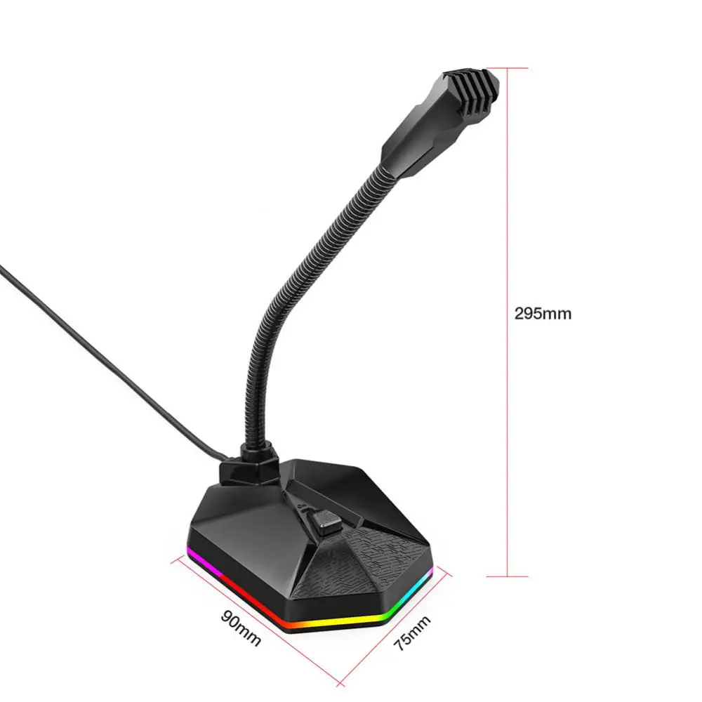TSP201 Adjustable RGB Light USB Desktop Gaming Live Streaming Microphone for PC Microphone Professionnel
TSP201 Adjustable RGB Light USB Desktop Gaming Live Streaming Microphone for PC Microphone Professionnel