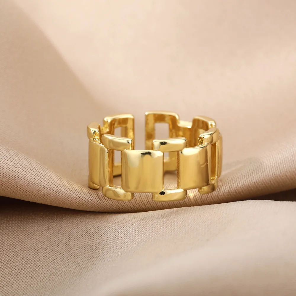 Punk Hip Hop Link Chain Rings For Women Men 7mm Wide Wide Gothic Finger Ring Open Adjustable Jewelry Party Gift Bijoux Femme
Punk Hip Hop Link Chain Rings For Women Men 7mm Wide Wide Gothic Finger Ring Open Adjustable Jewelry Party Gift Bijoux Femme