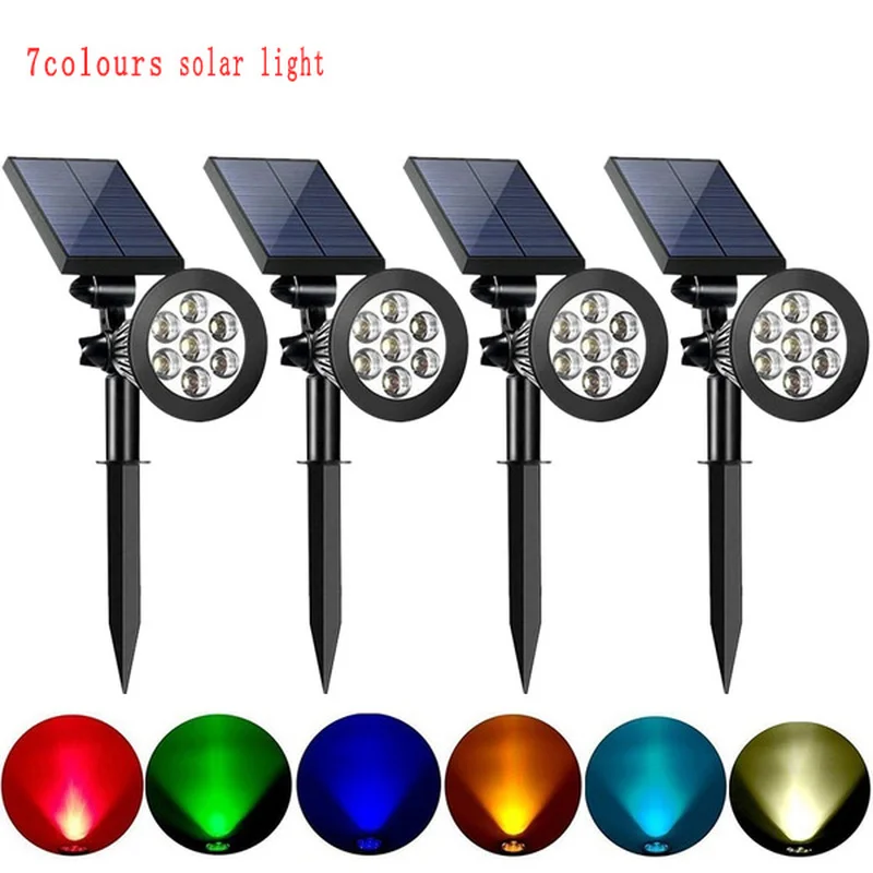 7 LED Outdoor Solar Lights RGB Changing Lawn Ground Lamp IP65 Waterproof Landscape Spotlights Garden Decoration Lights
7 LED Outdoor Solar Lights RGB Changing Lawn Ground Lamp IP65 Waterproof Landscape Spotlights Garden Decoration Lights