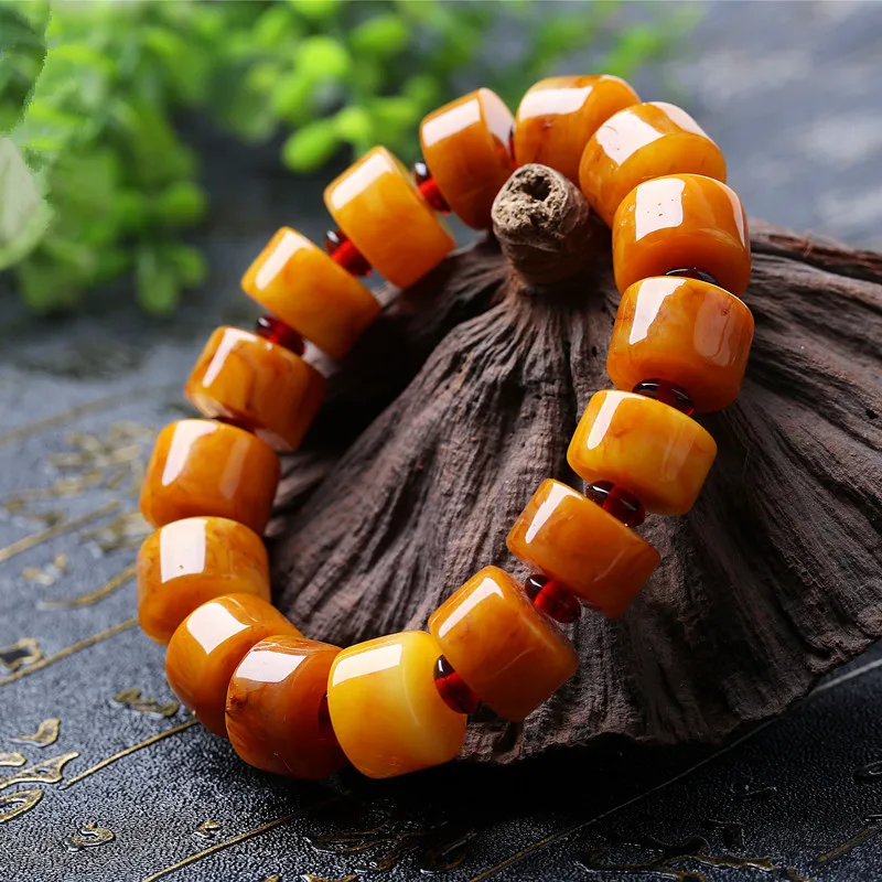 Old Beeswax Bracelets Men's Single Circle Amber Bucket Beads Bracelets Chicken Oil Yellow Old Wax Abacus Beads Bracelets Womens
Old Beeswax Bracelets Men's Single Circle Amber Bucket Beads Bracelets Chicken Oil Yellow Old Wax Abacus Beads Bracelets Womens