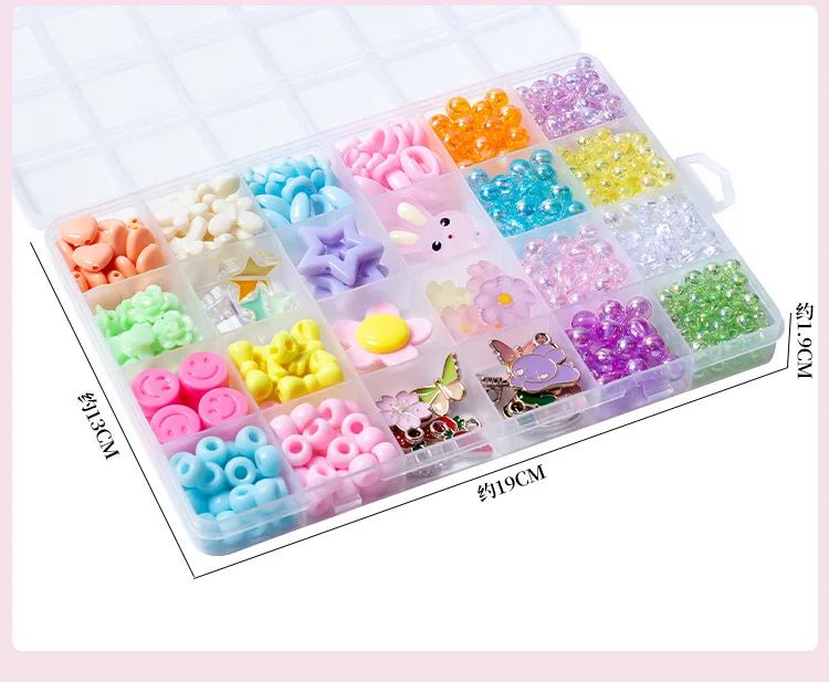 New 24 Grid Children's Beaded Toys DIY Handmade Beaded Creative Loose Spacer Beads Bracelet Necklace Jewelry Kit Girl Toy Gift
New 24 Grid Children's Beaded Toys DIY Handmade Beaded Creative Loose Spacer Beads Bracelet Necklace Jewelry Kit Girl Toy Gift