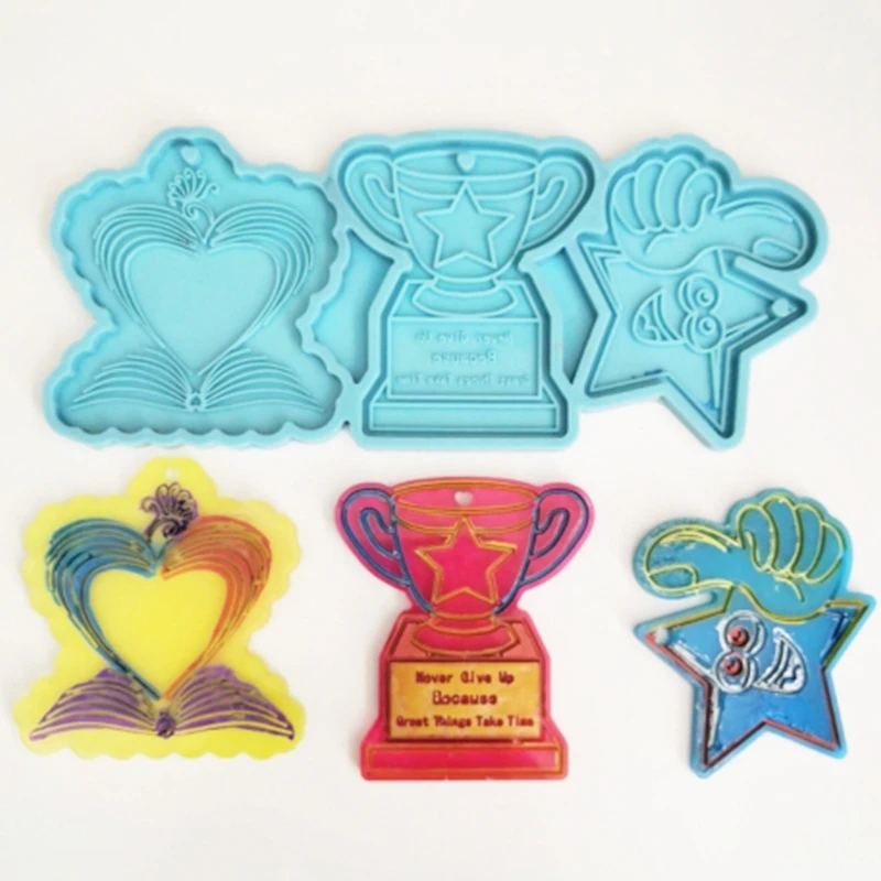 Keychain Epoxy Resin Mold Earrings Pendant Silicone Mould DIY Crafts Jewelry Necklace Casting Tools X4YA
Keychain Epoxy Resin Mold Earrings Pendant Silicone Mould DIY Crafts Jewelry Necklace Casting Tools X4YA