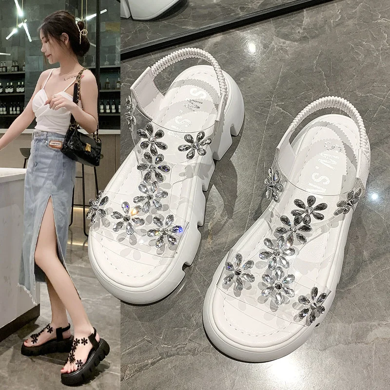 2021 new thick bottom net red transparent sandals female summer tide Diamond Flower ROMAN SANDALS
2021 new thick bottom net red transparent sandals female summer tide Diamond Flower ROMAN SANDALS