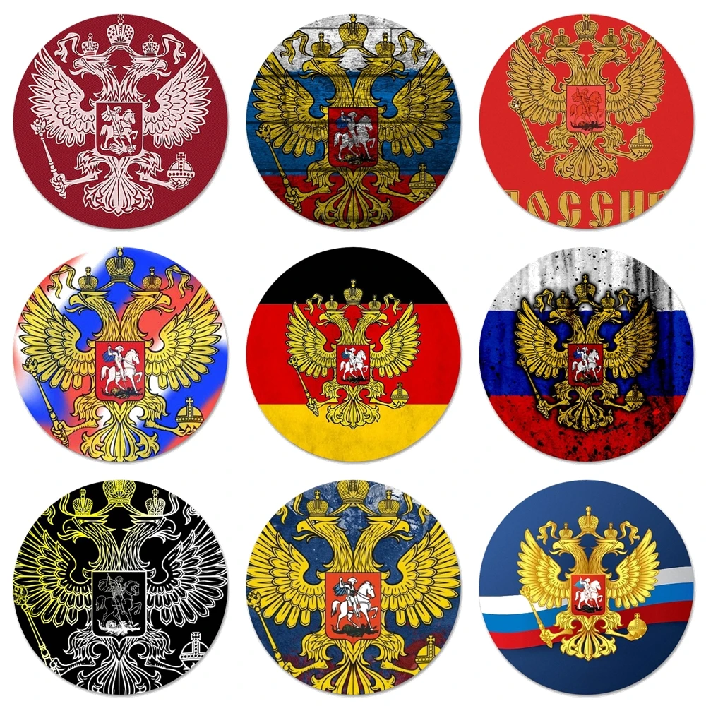 Значок с гербом России, 58 мм, брошь, заколка, аксессуары, для одежды, рюкзака, украшение, подарок
Значок с гербом России, 58 мм, брошь, заколка, аксессуары, для одежды, рюкзака, украшение, подарок