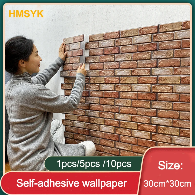3D Stereo Wall Stickers Wall Skirt Stickers Self-adhesive Wallpaper Brick Pattern Creative Wallpaper Wallpaper Waterproof 30*30
3D Stereo Wall Stickers Wall Skirt Stickers Self-adhesive Wallpaper Brick Pattern Creative Wallpaper Wallpaper Waterproof 30*30