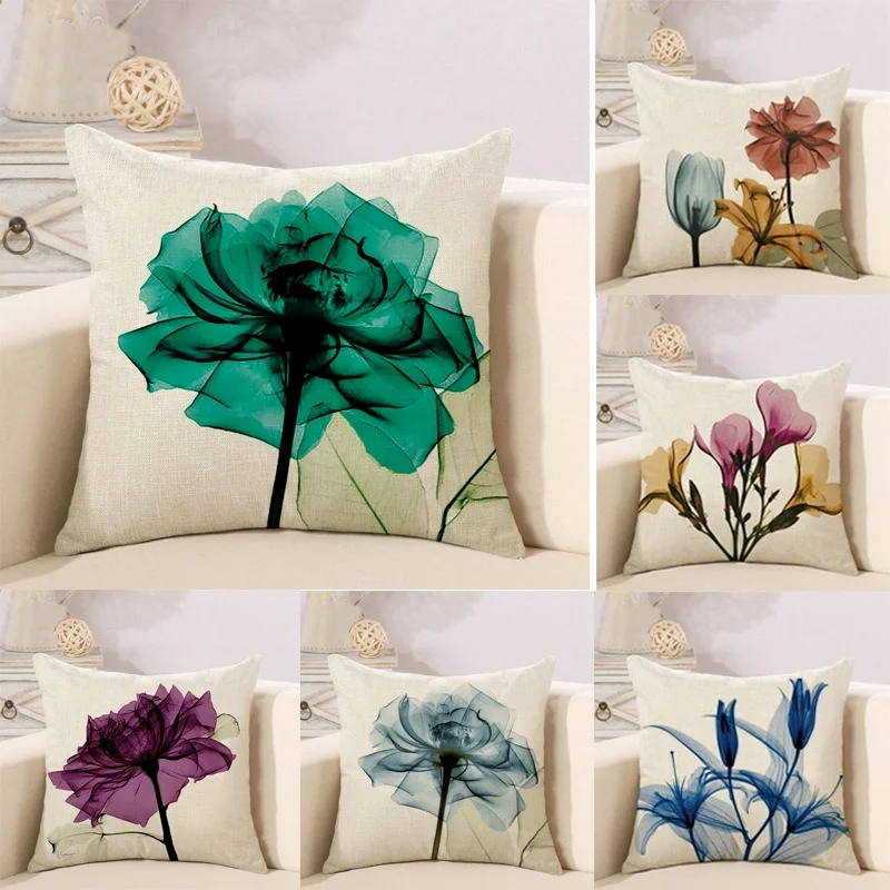 Colorful Flowers Printed Decorative Throw Pillow Floral Plant Cushion Cover Decoration Home Textile for Sofa Home
Colorful Flowers Printed Decorative Throw Pillow Floral Plant Cushion Cover Decoration Home Textile for Sofa Home