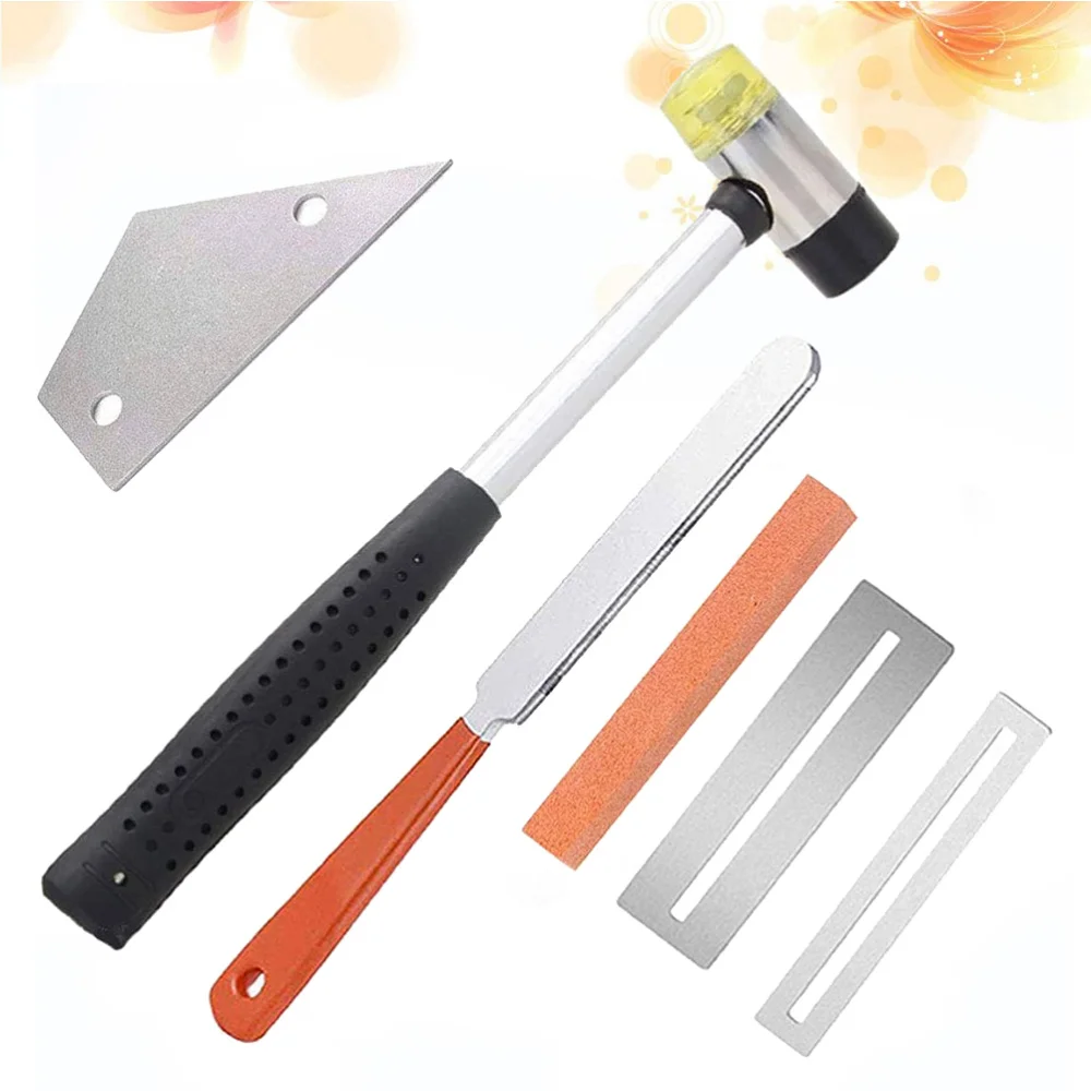 6pcs Guitar Luthier Tool Kit Guitar Fret Crowning File Double Headed Fret Wire Rubber Hammer Fret Rocker Fretboard Guards Protec
6pcs Guitar Luthier Tool Kit Guitar Fret Crowning File Double Headed Fret Wire Rubber Hammer Fret Rocker Fretboard Guards Protec