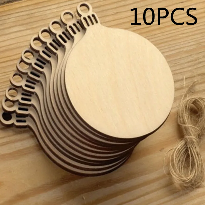 10pcs Wooden Round Baubles Tags Christmas Balls Decorations Art Craft Ornaments DIY Xmas Decors
10pcs Wooden Round Baubles Tags Christmas Balls Decorations Art Craft Ornaments DIY Xmas Decors