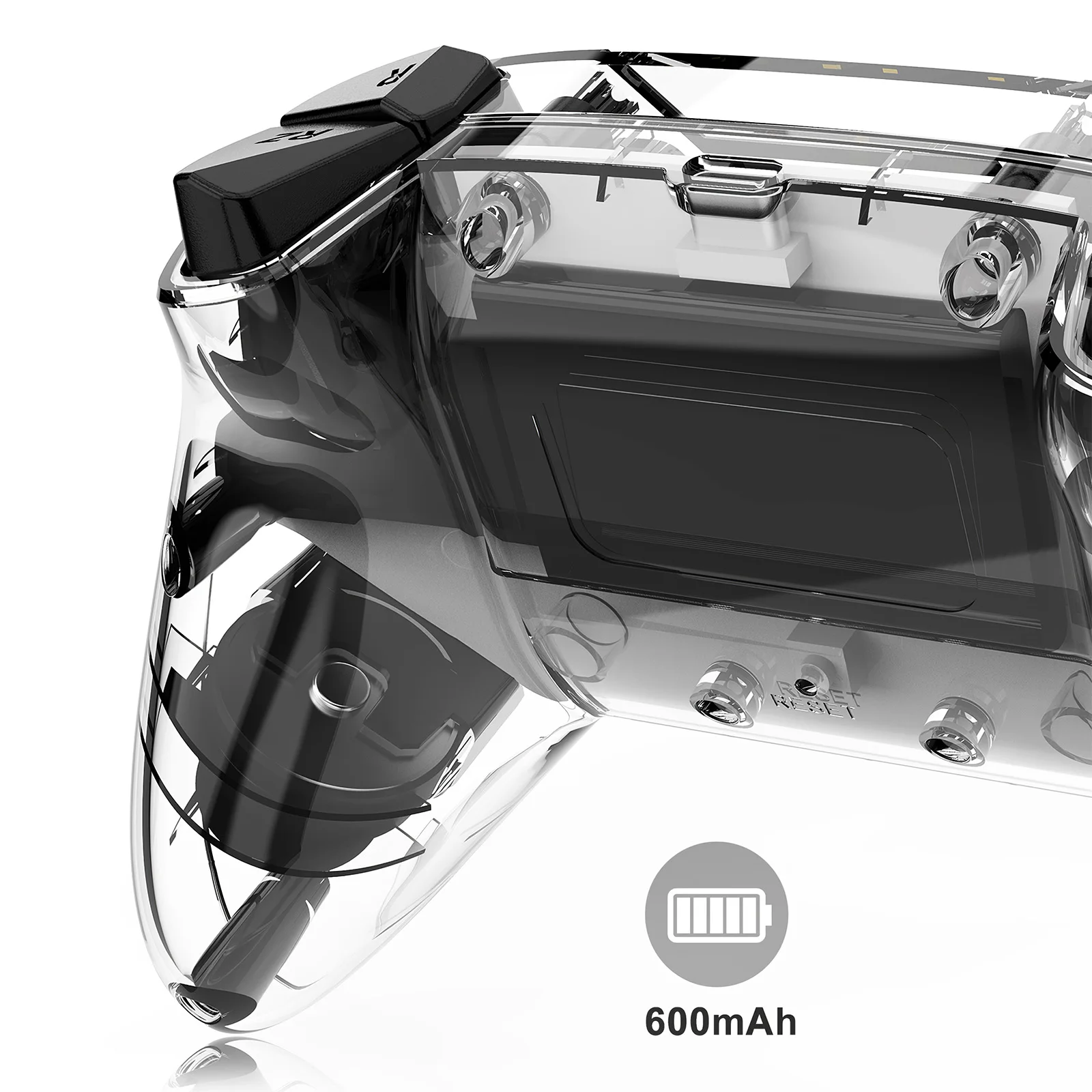 Bluetooth Pro Gamepad Transparent Black 600mAh Built-In Battery Game Handle Turbo Speed Up Console Wireless Control
Bluetooth Pro Gamepad Transparent Black 600mAh Built-In Battery Game Handle Turbo Speed Up Console Wireless Control