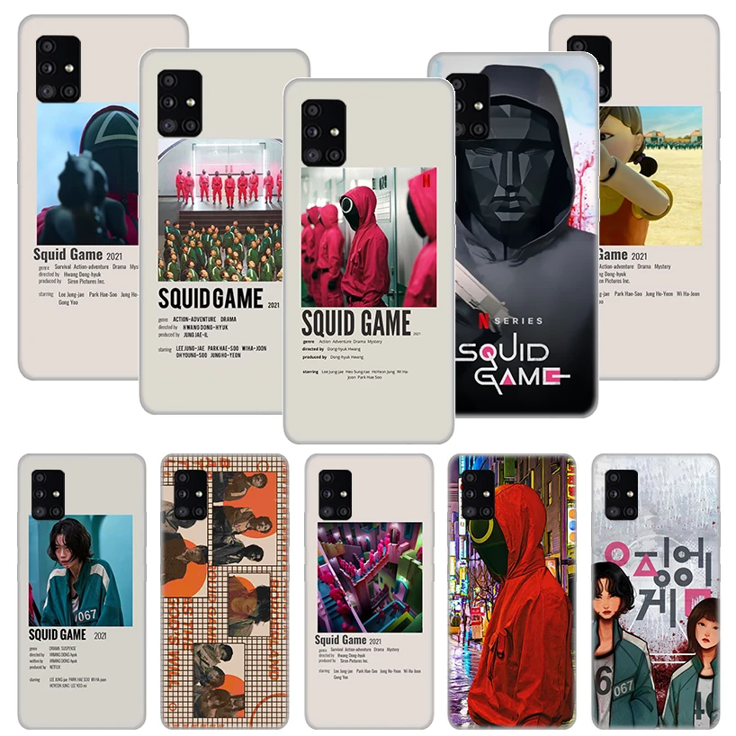 Squid game Poster Phone Case Funda For Samsung Galaxy A51 A71 A02S A50 A70 A30 A40 A20 A10S A20E A01 A91 A81 Cover Coque Capa
Squid game Poster Phone Case Funda For Samsung Galaxy A51 A71 A02S A50 A70 A30 A40 A20 A10S A20E A01 A91 A81 Cover Coque Capa
