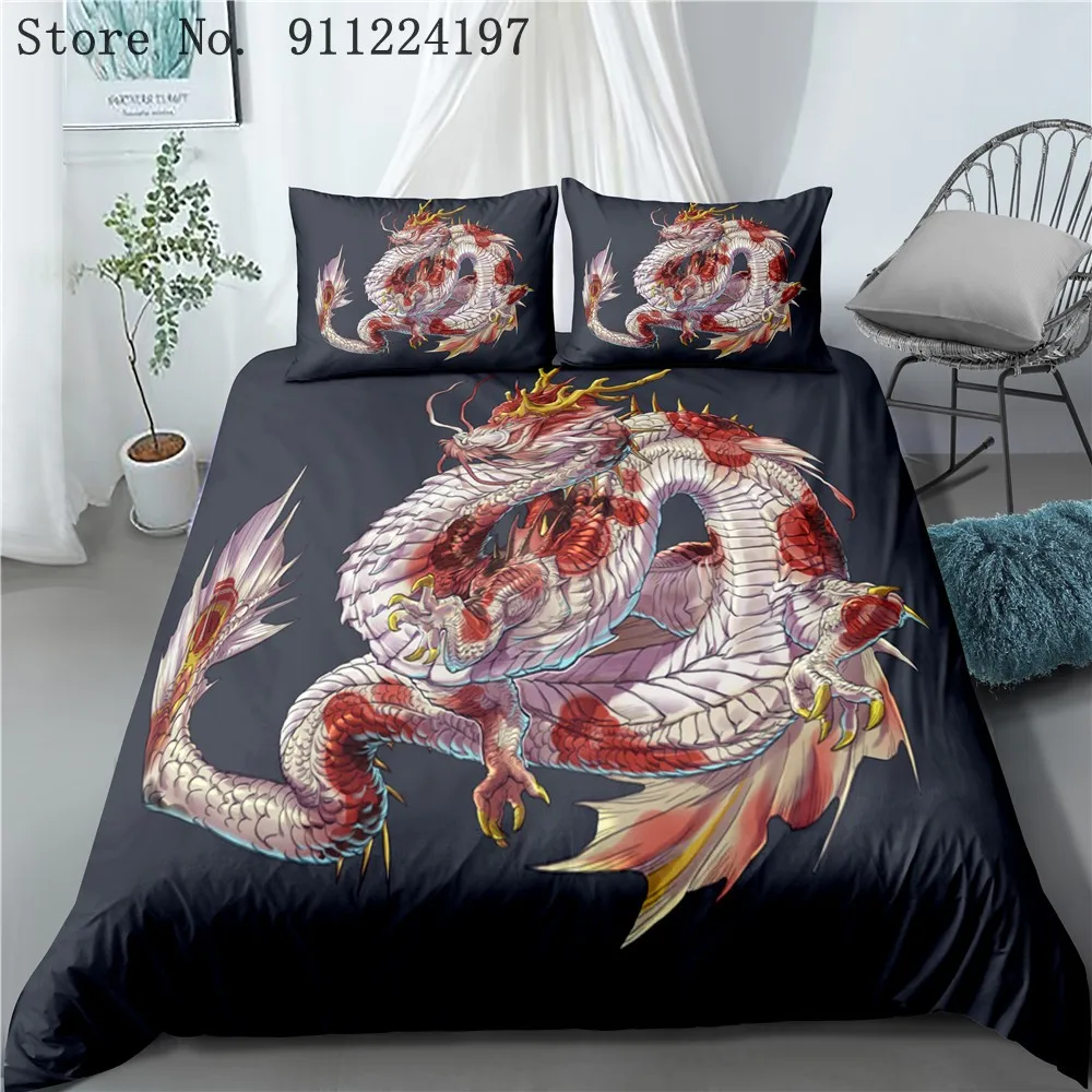 Animal Bedding Set 3D Flying Dragon Print Duvet Cover With Pillowcase Comfortable Microfiber Single Queen Double Size Bedclothes
Animal Bedding Set 3D Flying Dragon Print Duvet Cover With Pillowcase Comfortable Microfiber Single Queen Double Size Bedclothes