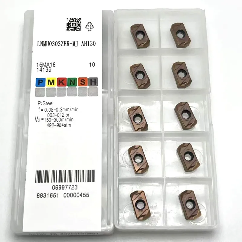 EXNR03 turning high-speed insert LNMU0303ZER MJ AH725 carbide double-sided rapid feed EXNR03R cutting tool insert LNMU 0303
EXNR03 turning high-speed insert LNMU0303ZER MJ AH725 carbide double-sided rapid feed EXNR03R cutting tool insert LNMU 0303