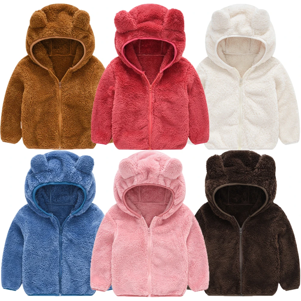 Baby Girls Hooded Coat Double Layer Plush Solid Color Cotton Jacket For Boys Autumn Outerwear Lovely Christmas Kids Clothing
Baby Girls Hooded Coat Double Layer Plush Solid Color Cotton Jacket For Boys Autumn Outerwear Lovely Christmas Kids Clothing
