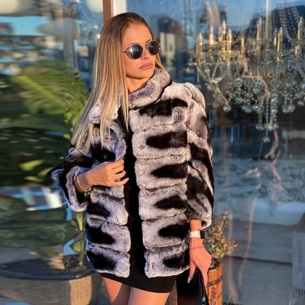 Medium Length Natural Rex Rabbit Fur Jacket for Women Winter Fashion Whole Skin Genuine Rex Rabbit Fur Coats Outwear Real Woman
Medium Length Natural Rex Rabbit Fur Jacket for Women Winter Fashion Whole Skin Genuine Rex Rabbit Fur Coats Outwear Real Woman