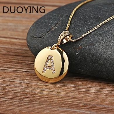 DUOYING Women Girls Initial Letter Necklace Gold 26 Letters Charm Necklaces Pendants Copper CZ Jewelry Necklace 
DUOYING Women Girls Initial Letter Necklace Gold 26 Letters Charm Necklaces Pendants Copper CZ Jewelry Necklace