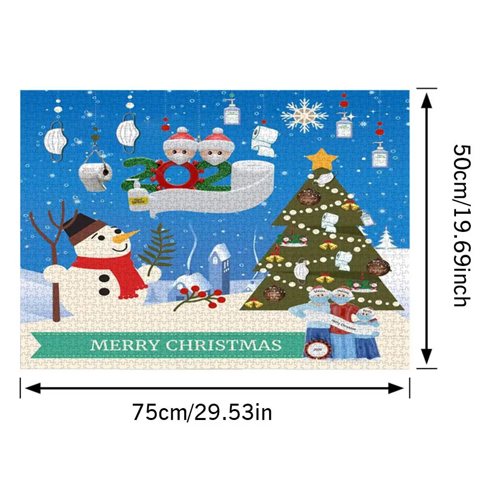 Christmas Jigsaw Puzzle 1000 Pieces Puzzle Game Durable Paper Handmade Assembling Snowman Puzzles Toy For Kids Christmas Gift
Christmas Jigsaw Puzzle 1000 Pieces Puzzle Game Durable Paper Handmade Assembling Snowman Puzzles Toy For Kids Christmas Gift