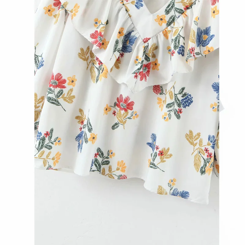 Spring Laminated Loose V-Neck Cropped Sleeve Print Women's Shirt Harajuku Sweet Chic Fresh Female Tops
Spring Laminated Loose V-Neck Cropped Sleeve Print Women's Shirt Harajuku Sweet Chic Fresh Female Tops