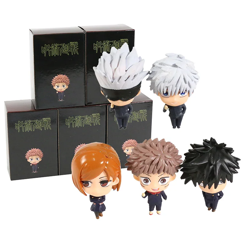 Jujutsu Kaisen Itadori Yuji Fushiguro Megumi Kugisaki Nobara Gojo Satoru PVC Figures Toys 5pcs/set
Jujutsu Kaisen Itadori Yuji Fushiguro Megumi Kugisaki Nobara Gojo Satoru PVC Figures Toys 5pcs/set