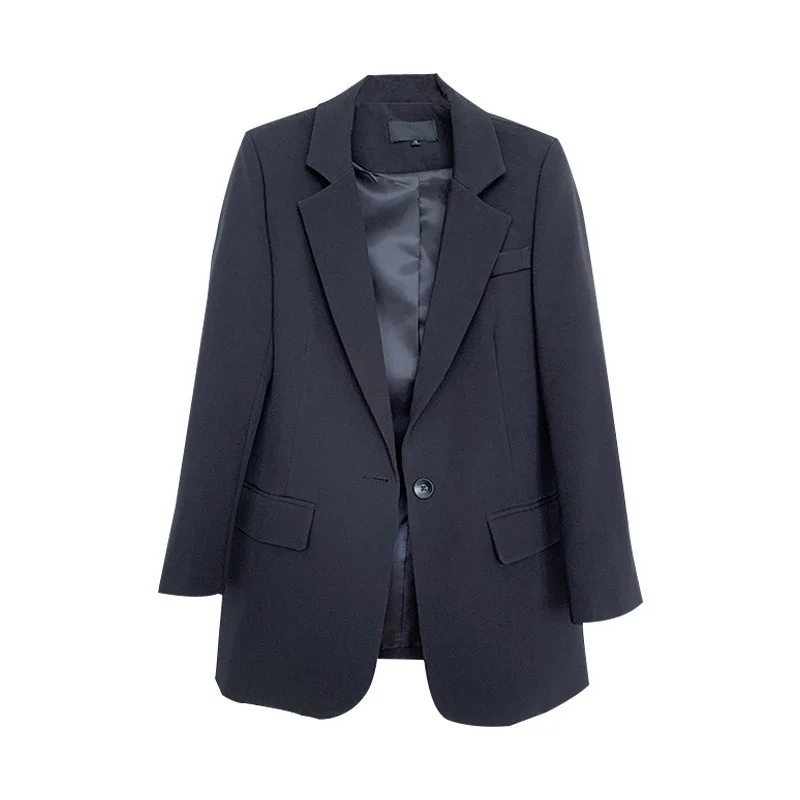 New Suit Coat for Women Spring and Autumn Loose Slimming Simple All-match Casual Temperament Little Suit for Women Black Coat
New Suit Coat for Women Spring and Autumn Loose Slimming Simple All-match Casual Temperament Little Suit for Women Black Coat