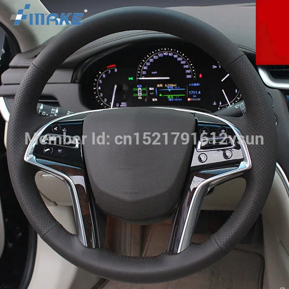 Высококачественный нескользящий чехол на руль для Cadillac XTS, прошитый вручную, из черной кожи, с коричневой нитью, «сделай сам»
Высококачественный нескользящий чехол на руль для Cadillac XTS, прошитый вручную, из черной кожи, с коричневой нитью, «сделай сам»