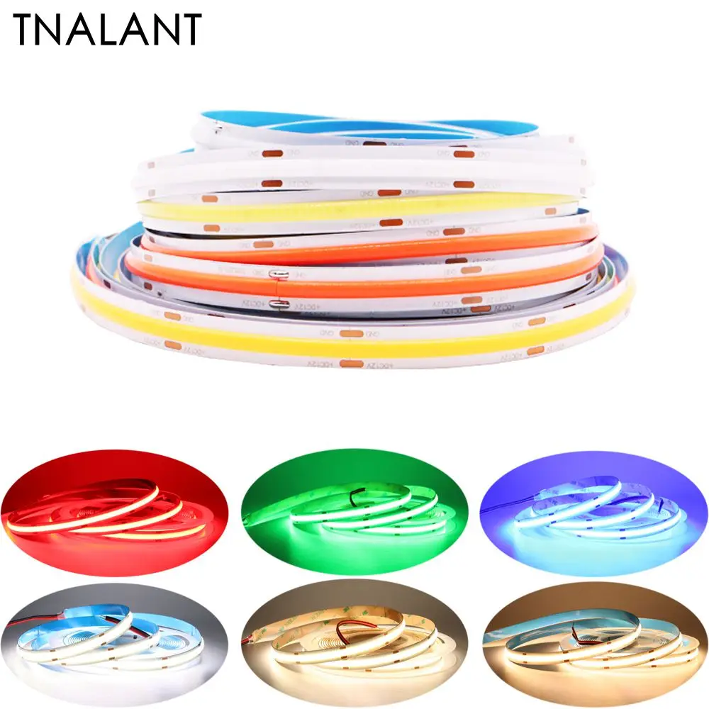 COB LED Strip 384/528LEDs/m High Density Flexible Lights Tape Nature White/Warm White/White/Blue/ Green/Red Linear Dimmable 
COB LED Strip 384/528LEDs/m High Density Flexible Lights Tape Nature White/Warm White/White/Blue/ Green/Red Linear Dimmable