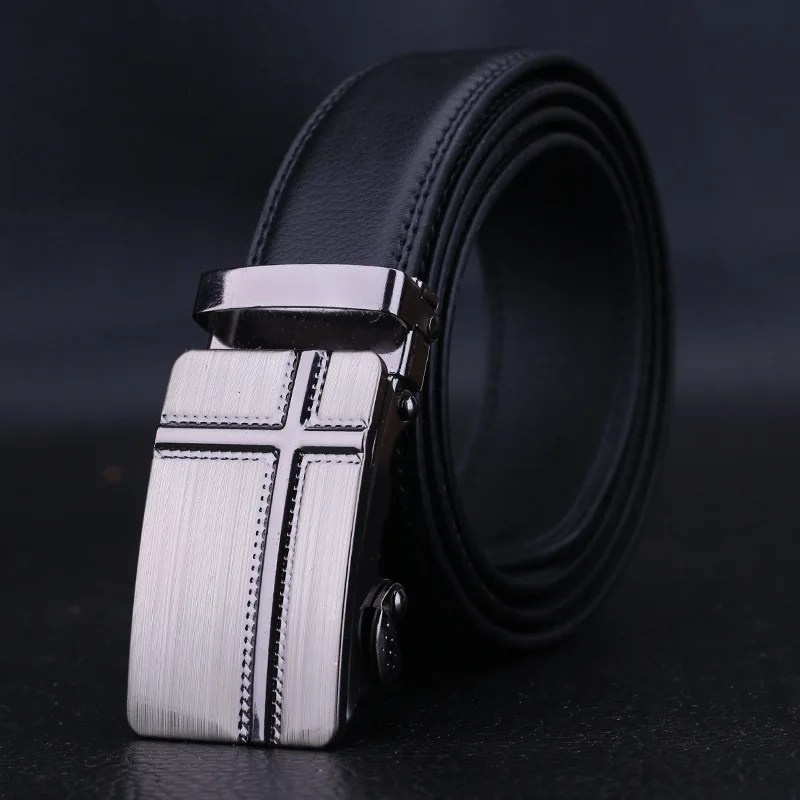 Fashion Brand Cowskin belt Genuine leather men alloy Luxury jaguar belt business 3.5cm belts for men
