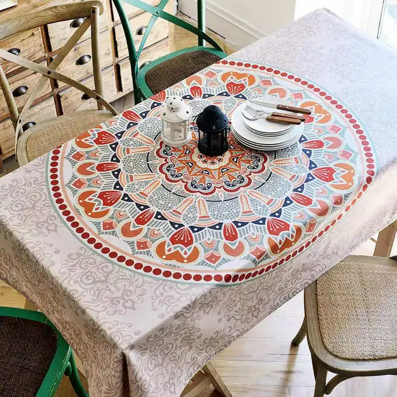 Bohemian Pattern Tablecloth Waterproof and Oil-proof Thickened Rectangular Wedding Tablecloth Washable Table Cover Table Cover
Bohemian Pattern Tablecloth Waterproof and Oil-proof Thickened Rectangular Wedding Tablecloth Washable Table Cover Table Cover