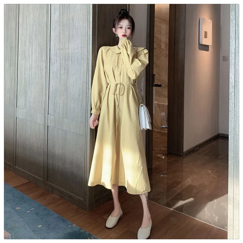 high quality Women's Clothing sweet full lantern sleeve peter pan collar white long dress Spring and autumn fashion dresses new
high quality Women's Clothing sweet full lantern sleeve peter pan collar white long dress Spring and autumn fashion dresses new