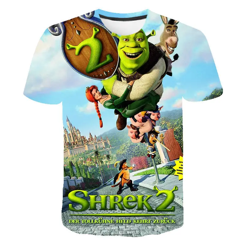 New Shrek Summer 3D Printed T Shirts Casual Men Women Children Fashion Short Sleeve Boy Girl Kids Cool Streetwear Cotton Tops
New Shrek Summer 3D Printed T Shirts Casual Men Women Children Fashion Short Sleeve Boy Girl Kids Cool Streetwear Cotton Tops