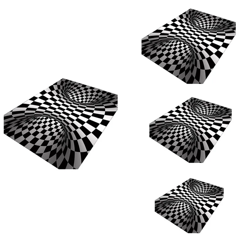 Black And White Visual Carpet Living Room Bedroom Coffee Table Mat 3D Geometric Stereo Illusion Floor Mat
Black And White Visual Carpet Living Room Bedroom Coffee Table Mat 3D Geometric Stereo Illusion Floor Mat