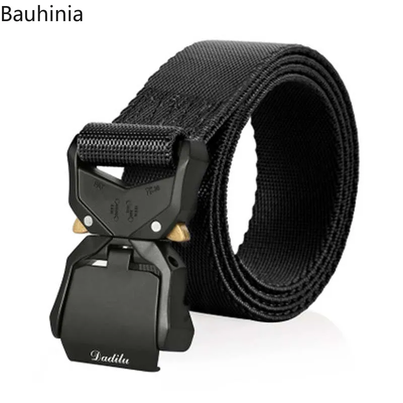 Men's Military Nylon Tactical Belt Metal Aluminum Alloy Buckle 125M Outdoor Survival Training Combat Belt
Men's Military Nylon Tactical Belt Metal Aluminum Alloy Buckle 125M Outdoor Survival Training Combat Belt