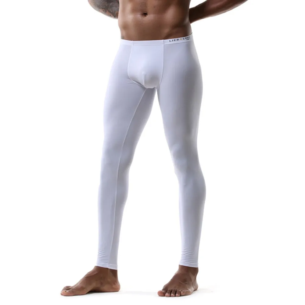 Men's Leggings Tight Elastic Underpant Man Ice Silk Silky Long Bottom Seamless Panties U-convex Trousers Men's Thin Home Pants
Men's Leggings Tight Elastic Underpant Man Ice Silk Silky Long Bottom Seamless Panties U-convex Trousers Men's Thin Home Pants