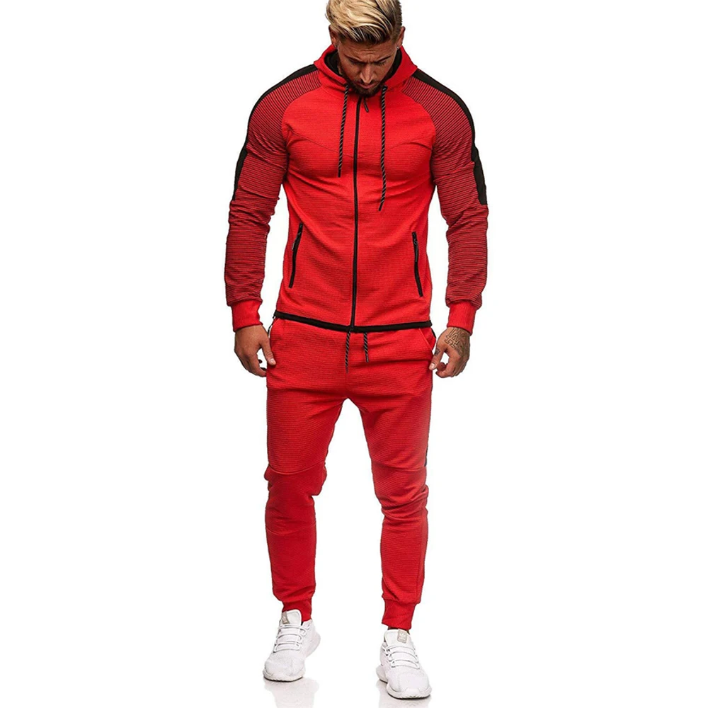 Tracksuit Men 2 Pieces Sets Hooded Sweatshirt+Pants Cuaual Striped Patchwork Zipper Fitness Hoodies Sportwear Suit Plus Size 5XL
Tracksuit Men 2 Pieces Sets Hooded Sweatshirt+Pants Cuaual Striped Patchwork Zipper Fitness Hoodies Sportwear Suit Plus Size 5XL