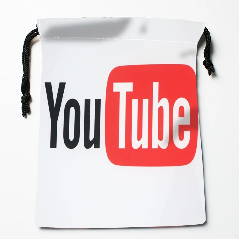 Мешки на шнурке с логотипом приложения Youtube пыленепроницаемые тканевые мешки для