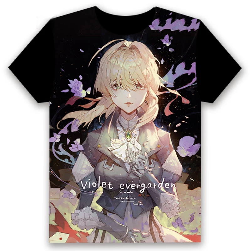 New Arrival Men Women Summer T Shirt Anime Violet Evergarden Cosplay Full Graphic T-Shirts Print Tees Tops Short Sleeve 
New Arrival Men Women Summer T Shirt Anime Violet Evergarden Cosplay Full Graphic T-Shirts Print Tees Tops Short Sleeve