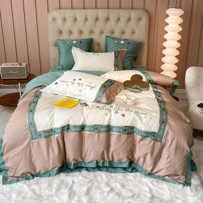 800TC Egyptian Cotton Embroidery European Bedding Set Duvet Cover Bed sheet/Linen Pillowcases
800TC Egyptian Cotton Embroidery European Bedding Set Duvet Cover Bed sheet/Linen Pillowcases