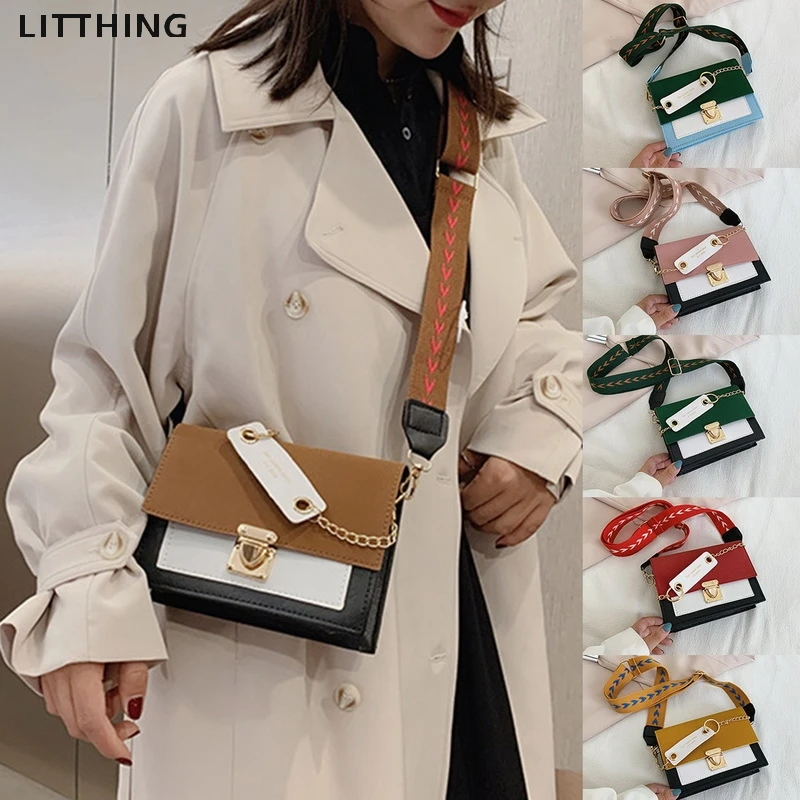 LITTHING Contrast Color Leather Crossbody Bags For Women 2020 Travel Handbag Fashion Shoulder Simple Bag Ladies Cross Body Bag
LITTHING Contrast Color Leather Crossbody Bags For Women 2020 Travel Handbag Fashion Shoulder Simple Bag Ladies Cross Body Bag