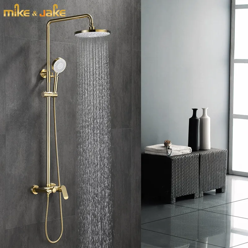 Gold brush shower set bathroom wall gold brush shower mixer luxury bathroom brush gold wall shower mixer bathtub hot & cold tap
Gold brush shower set bathroom wall gold brush shower mixer luxury bathroom brush gold wall shower mixer bathtub hot & cold tap
