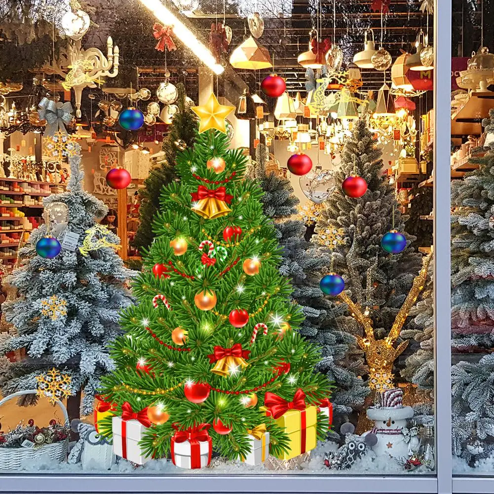 Pvc Golden Elk Christmas Tree Wall Decoration Stickers Merry Christmas For Shopping Mall Glass Window Home Window Decorations
Pvc Golden Elk Christmas Tree Wall Decoration Stickers Merry Christmas For Shopping Mall Glass Window Home Window Decorations