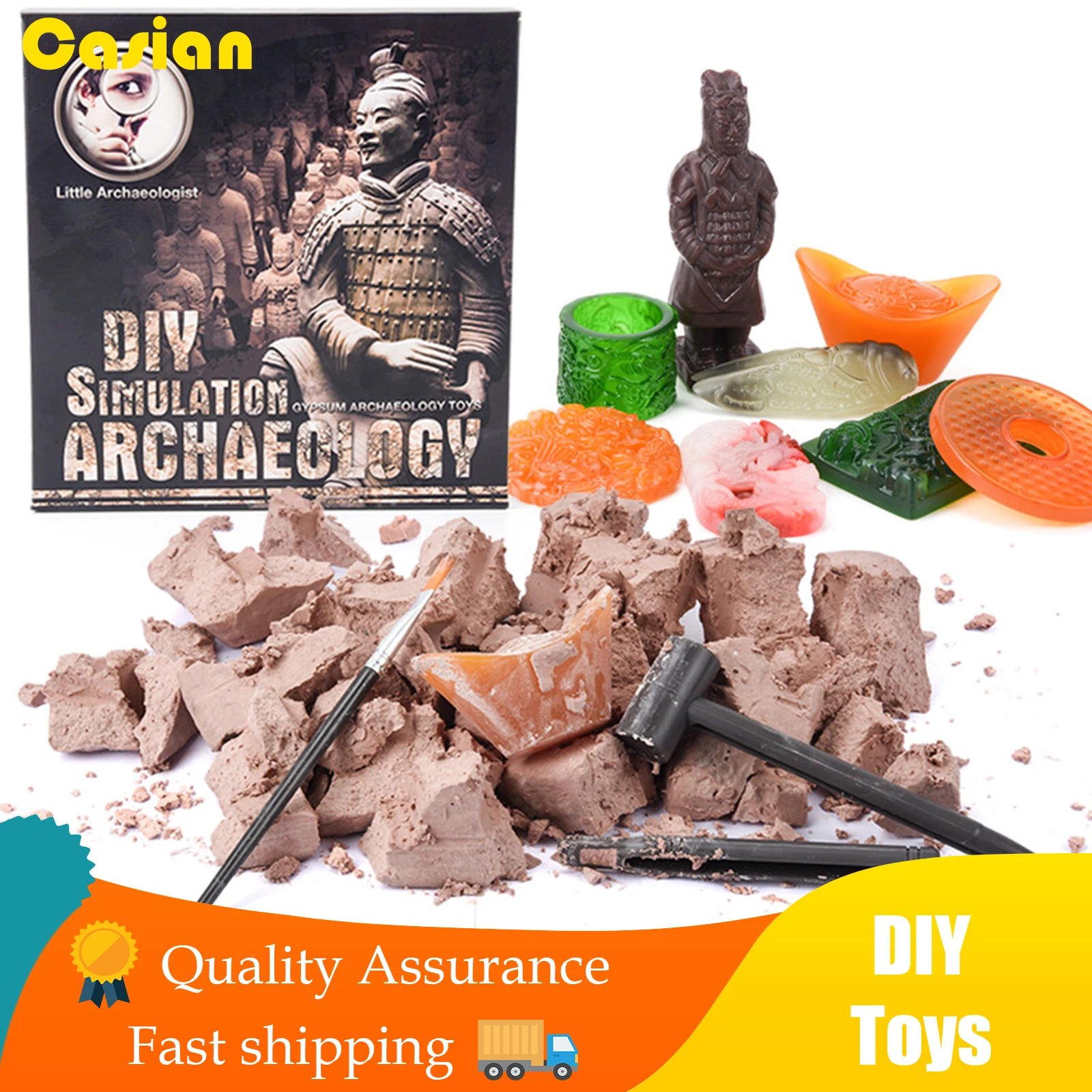 Archaeology Excavation Gem Terra Cotta Warriors and Horses Children Handmade and Assembled DIY Archeology Toys for Boys Girls
Archaeology Excavation Gem Terra Cotta Warriors and Horses Children Handmade and Assembled DIY Archeology Toys for Boys Girls