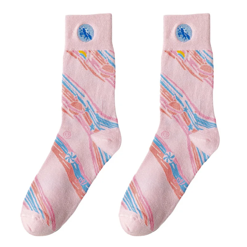LUCKY ZONE 4 Pairs/Lot Socks In The Tube Female Spring and Summer New Color Striped Ladies Socks Cute Cartoon Casual Socks ZZZ
LUCKY ZONE 4 Pairs/Lot Socks In The Tube Female Spring and Summer New Color Striped Ladies Socks Cute Cartoon Casual Socks ZZZ