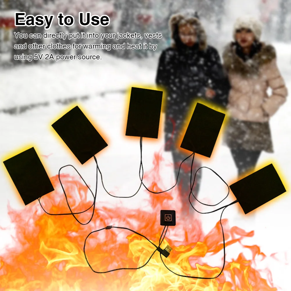 Washable Foldable Winter USB Charging Outdoor Camping Warm Portable Composite Fiber Thermal Clothing Electric Heating Pad 5 In 1
Washable Foldable Winter USB Charging Outdoor Camping Warm Portable Composite Fiber Thermal Clothing Electric Heating Pad 5 In 1