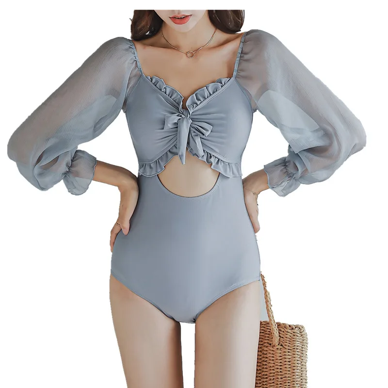 Swimsuit For Women 2020 Sexy Swimwear One Piece Suit New Female Ins Long Sleeve High Waist Bikini Hot Bathing Solid Polyester
Swimsuit For Women 2020 Sexy Swimwear One Piece Suit New Female Ins Long Sleeve High Waist Bikini Hot Bathing Solid Polyester