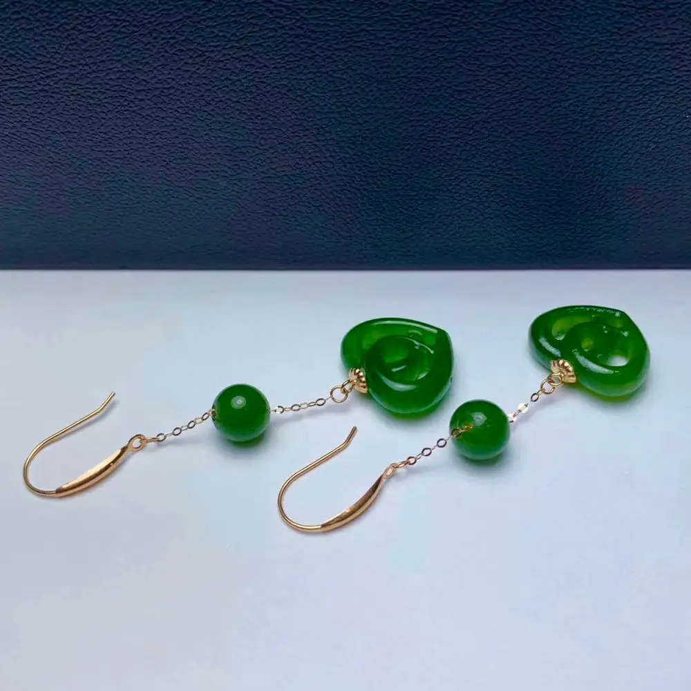 SHILOVEM 18K YELLOW GOLD REAL NATURAL JASPER DROP EARRINGS CLASSIC FINE JEWELRY WOMEN WEDDING NEW GIFT 11*13MM MYME111366BY 
SHILOVEM 18K YELLOW GOLD REAL NATURAL JASPER DROP EARRINGS CLASSIC FINE JEWELRY WOMEN WEDDING NEW GIFT 11*13MM MYME111366BY