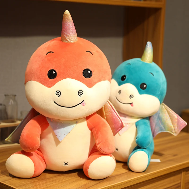 Hot Huggable Cartoon Anime Unicorn Flying Dragon Stuffed Animal Plush Toy Tall Dinosaur Doll Child Birthday Gift | Игрушки и хобби