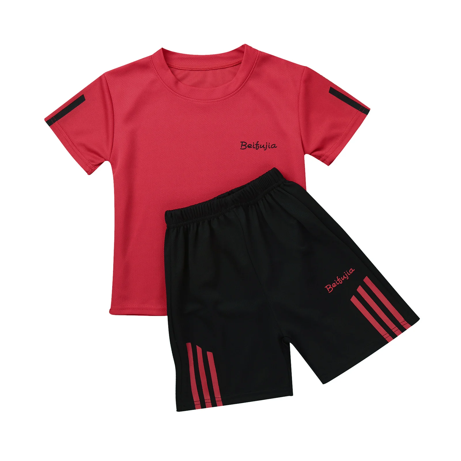 Kids Boys Football Basketball Set Summer Running Exercise Tracksuits Sportswear Breathable Net Sport T-shirt and Shorts Outfits
Kids Boys Football Basketball Set Summer Running Exercise Tracksuits Sportswear Breathable Net Sport T-shirt and Shorts Outfits