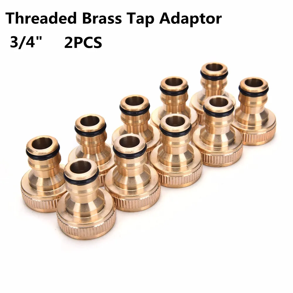 2PCS 3/4" Garden Water Connectors Threaded Brass Tap Brass Tap Hose Connector with a Manufacturers Lifetime Guarantee
2PCS 3/4" Garden Water Connectors Threaded Brass Tap Brass Tap Hose Connector with a Manufacturers Lifetime Guarantee