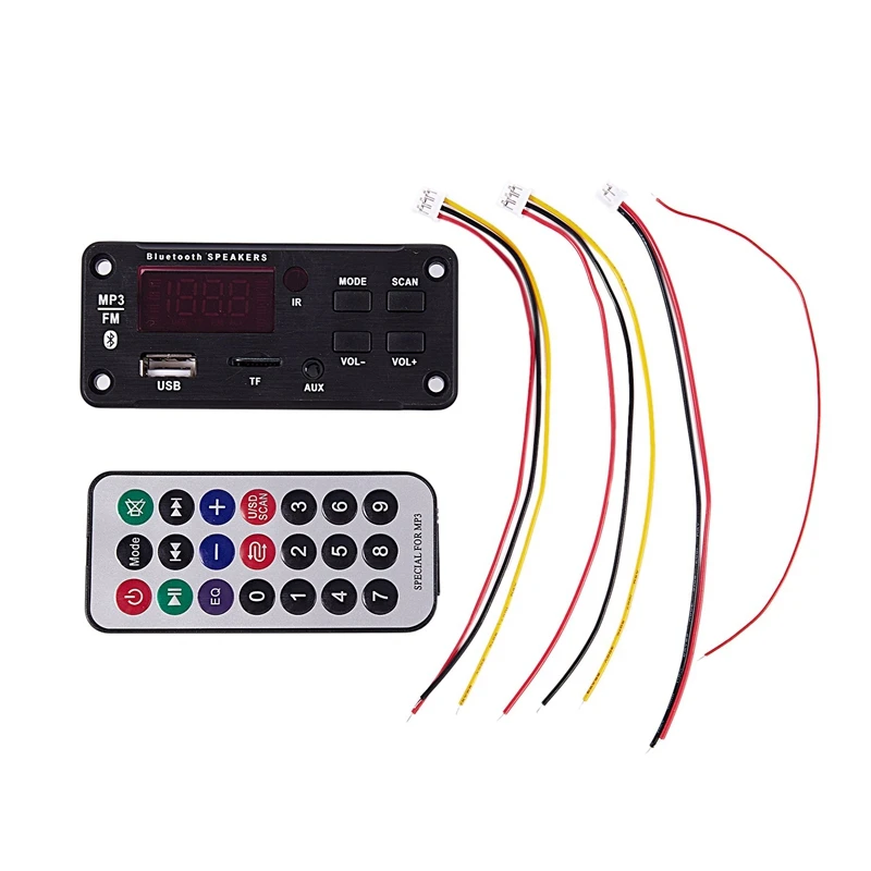 12 В Автомобильная Tf карта Fm Радио Mp3 аудио модуль Bluetooth декодер плата для