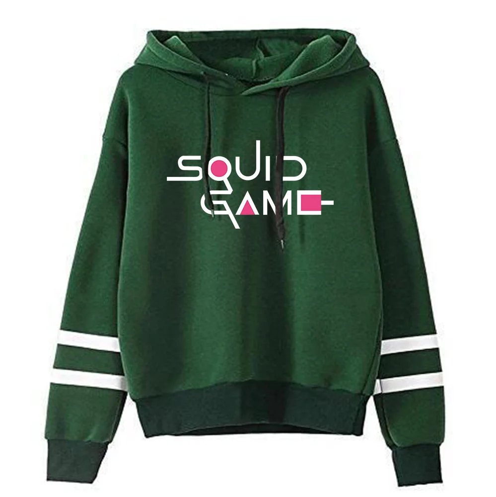 Popular Squid Game Hoodies Sweatshirts Men Women Unisex Pullovers Autumn Harajuku Long Sleeve Hooded Boys Girls Green Streetwear
Popular Squid Game Hoodies Sweatshirts Men Women Unisex Pullovers Autumn Harajuku Long Sleeve Hooded Boys Girls Green Streetwear